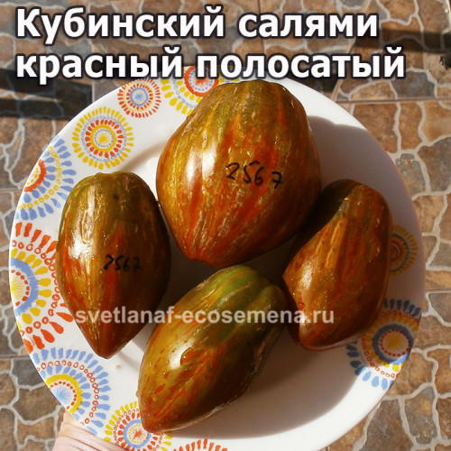 Кубинский салями красный полосатый (Cuban salami red strip)